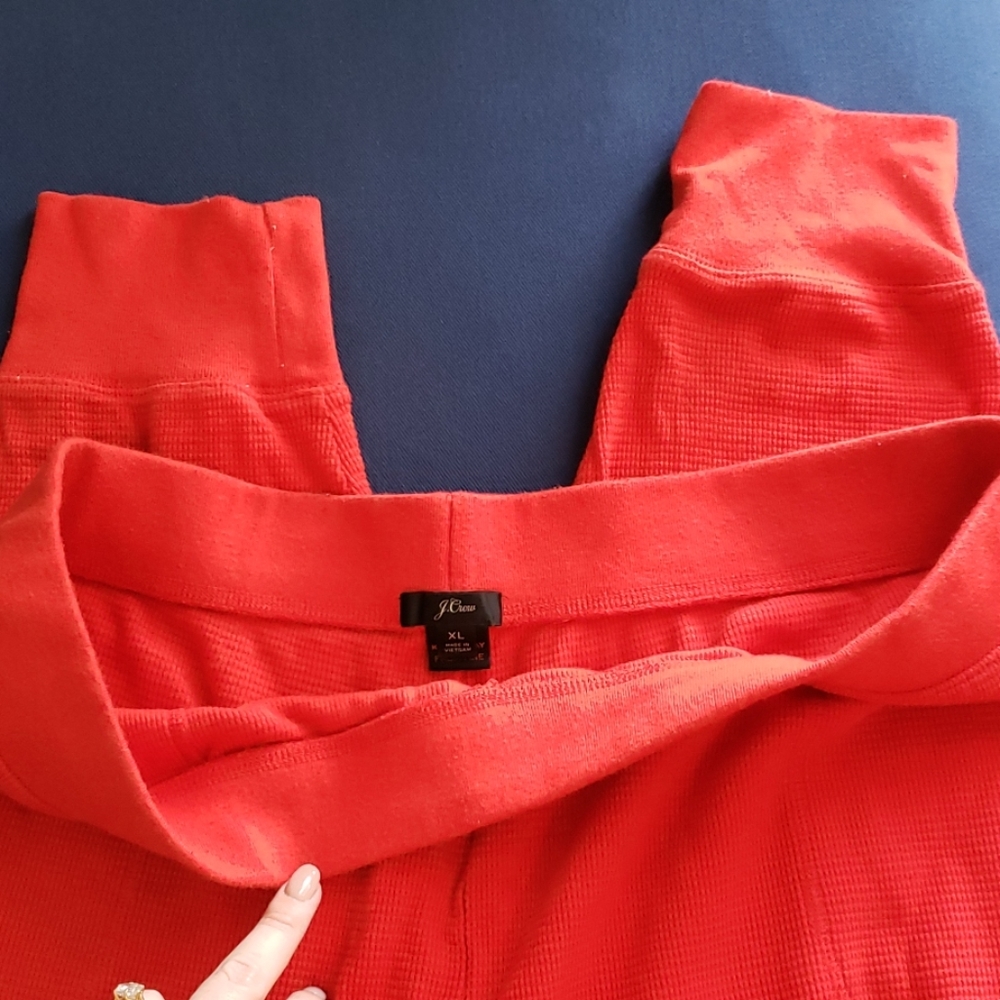 J crew waffle knit pants